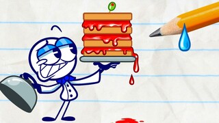 Bagaimana Anda bisa makan sandwich tanpa saus tomat? 【Animasi Pensil】