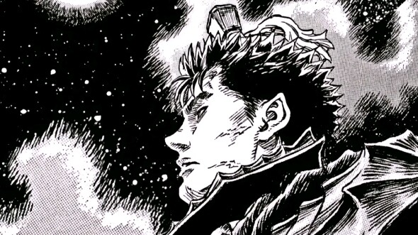 "No matter how strong a person is, there will come a day when he can't hold on!" #Berserk#Guts#Miura