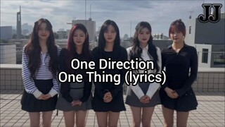 One Direction - One Thing (with Lyrics)