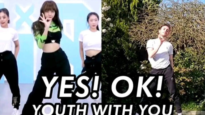 The opening part is here! A foreign guy imitates Lisa and dances to the theme song of "Youth With Yo