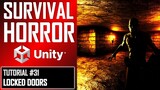 How To Make A Survival Horror Game - Unity Tutorial 031 - LOCKED DOOR + KEY