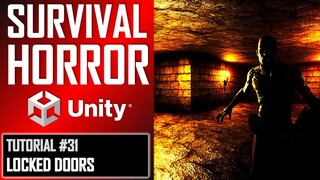 How To Make A Survival Horror Game - Unity Tutorial 031 - LOCKED DOOR + KEY