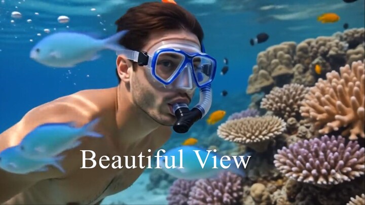 Beautiful view of the water inside