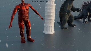 Perbandingan tinggi monster film sebenarnya, yang terbesar bahkan lebih besar dari matahari?