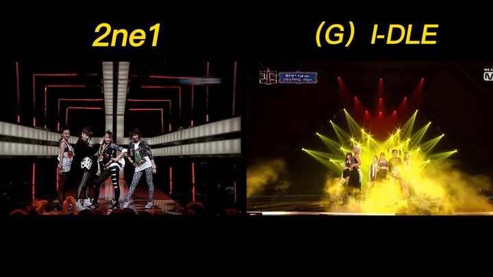 Classic stage cover of fire -- (2ne1 & (G)I-DLE)