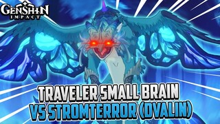 Ketika Small Brain Traveler Nyoba Lawan Stromterror (Dvalin) ~ Genshin Impact Indonesia