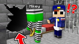 Mikey Escapes The Security Prison Baby JJ and Mikey in Minecraft Challenge (Maizen Mazien Mizen)