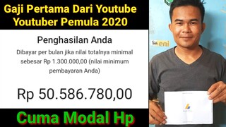 Gaji Youtuber Pemula 2020 - ASLI GAJI PERTAMA