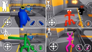 What if I BECOME EVERYONE Rainbow Friends in Barry's Prison Run Obby? (ROBLOX)