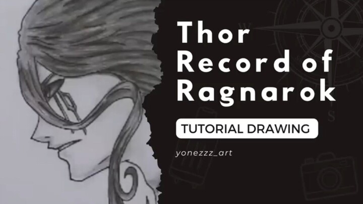 menggambar anime Thor Record Of Ragnarok