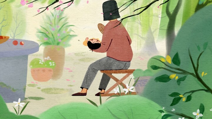 Drawing the heart as a bridge, reuniting with deceased relatives in animation | Beijing Film Academy