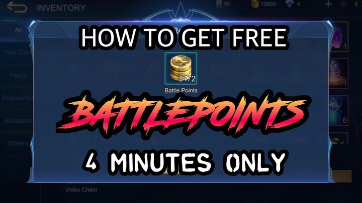 HOW TO GET BATTLE POINTS IN VIDEO CHEST FOR FREE NO ADS 2020