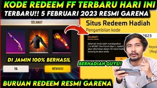 KODE REDEEM FREE FIRE TERBARU 5 FEBRUARI 2023 HARI INI
