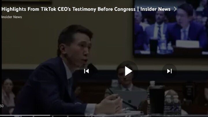 Highlights from tiktok CEO's testimony  before Congress #TIKTOKCEO