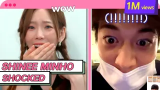 [4K] Taeyeon&SHINEE Minho Shocked!!!😯(ENG SUB)
