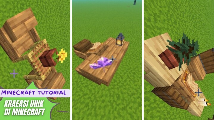 KREASI KURSI TAMU INI AKAN MEMBUAT RUMAH DI MINECRAFTMU CANTIK- MINECRAFT TUTORIAAL