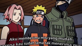 Cuma naruto yg berani nolak misi dari Tsunade, mau heran tapi cucu kesayangan nenek Tsunade