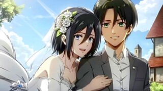 "Maafkan aku Mikasa, maafkan aku karena mencintaimu sepanjang hidupku dengan mata acuh tak acuh" [At
