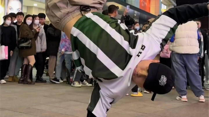 炸街跳街舞 bboy浩然 炫酷舞蹈