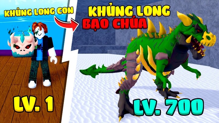 Tôi Ăn Trái T-Rex Level 1, Hóa Khủng Long Bạo Chúa Cắn Nát Sea 1 Blox Fruit Update (level 1 to 700)