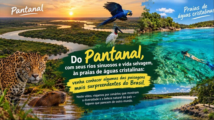 Do Pantanal às Praias_ Descubra as Paisagens Mais Surreais do Brasil