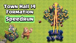 New Town Hall 14 Formation  Speedrun | Clash of Clans