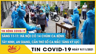 Tin nóng Covid sáng 11/11 Cả nước tổng 992.735 ca,841.237 ca khỏi,Vì sao ca mắc mới Hà Nội tăng cao?