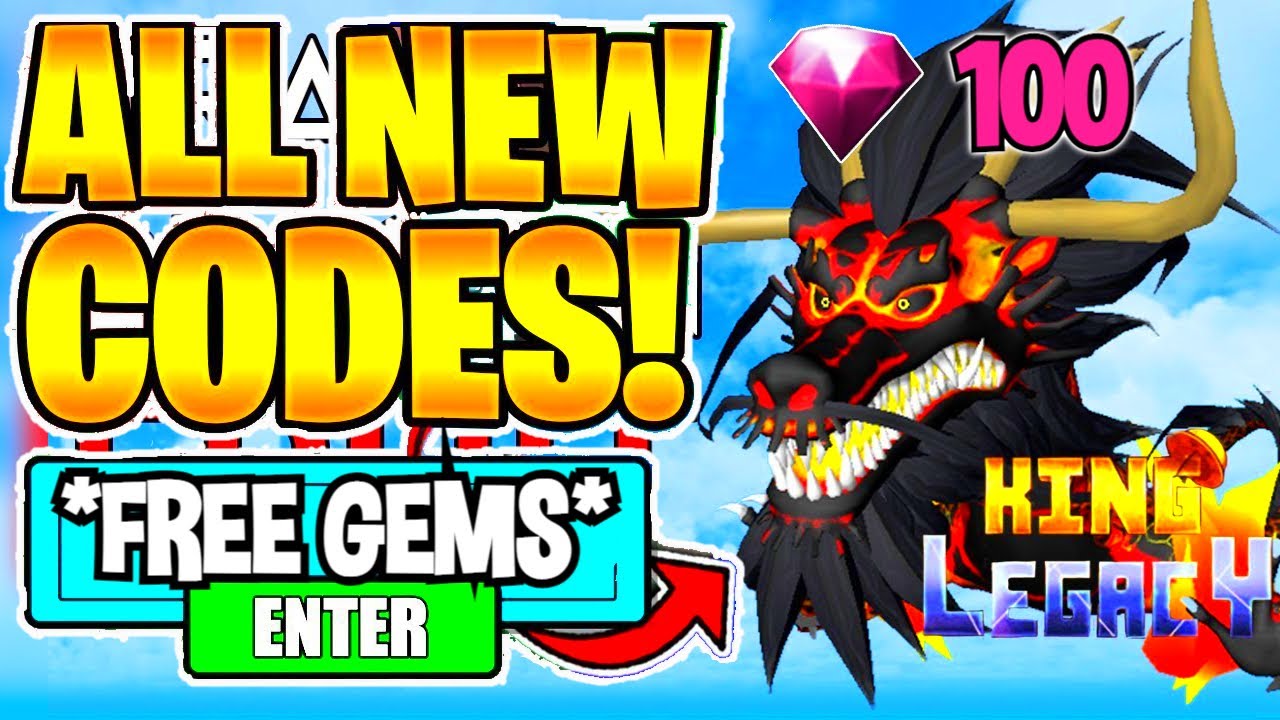 ALL NEW *FREE GEMS* UPDATE CODES in KING LEGACY CODES! (Roblox King Legacy  Codes) 