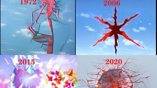 圆谷np，奥特曼中不同时间段天空破裂特效对比！