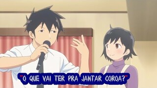 ''O protagonista fazendo rap para a mãe e a irmã dele '' kkkkk [Aharen san wa Hakarenai]