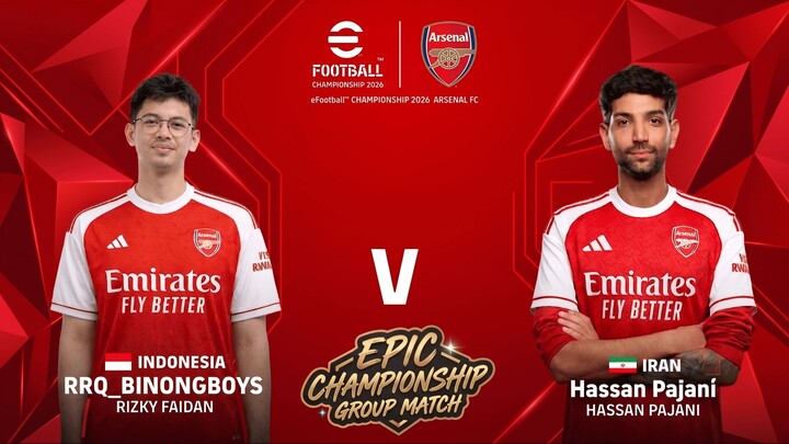 Indonesia vs Iran | RRQ_Binongboys vs Hassan Pajani — eFootball Championship Arsenal FC