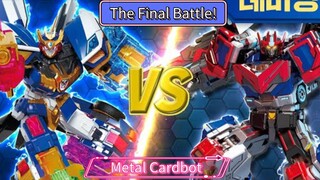 Metal Cardbot Ultimate Bluecop VS Heavy Iron