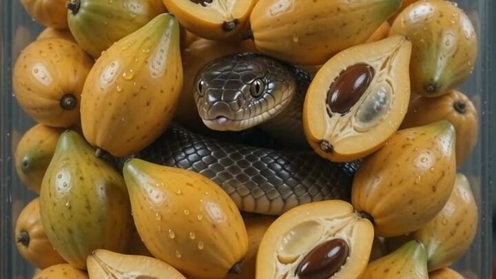 Hydraulic Press ASMR  Eggfruit vs Terrifying Venomous Snake! 🥚