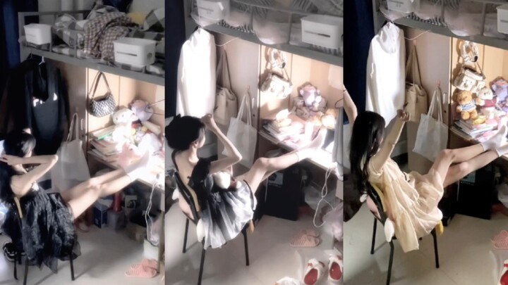 Some everyday dorm life snippets of female college students! Such long legs and great figures!
