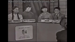 High Schoolers Exchange Thought about Prejudice in 1956