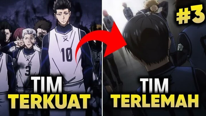 tim lemah coba menantang tim kuat - Alur Cerita Anime Blue Lock Part 3