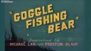Goggle Fishing Bear