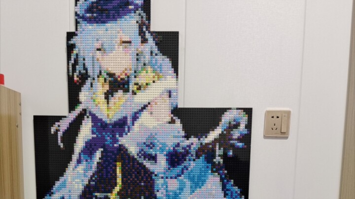 I spent half a year building an Arknights character, Suizhuyue, out of LEGO.