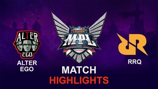 RRQ vs Alter Ego HIGHLIGHTS MPL ID S11 | RRQ vs AE