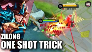 AMAZING ONE SHOT ZILONG BUILD | IT ALSO WORKS ON REVAMPED ZILONG!