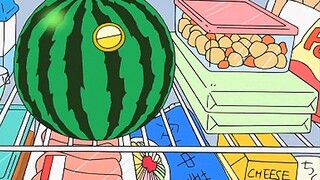"When the weather is hot, taking a bite of ice watermelon will cool you down and quench your thirst,