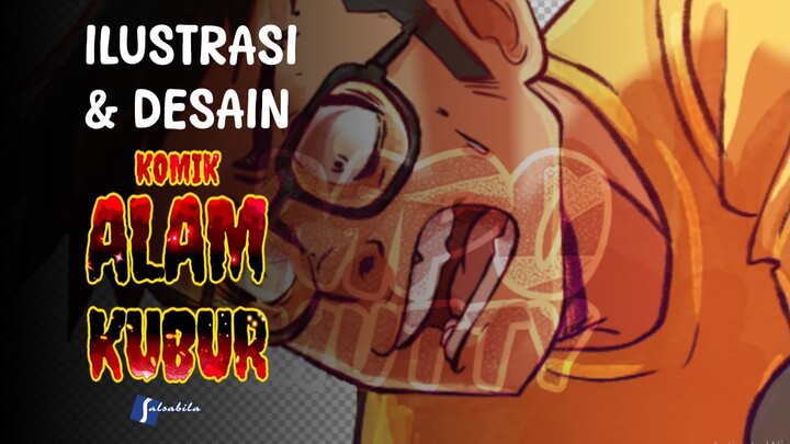 Desain & Ilustrasi Cover Komik Alam Kubur-Penerbit Salsabila