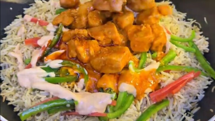Tandoori chicken rice Recipe