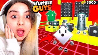 GANHEI TODAS as NOVAS SKINS por ZERAR o BLOCKDASH LENDÁRIO no STUMBLE GUYS!! GASTEI TUDO...