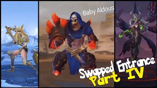 ML HEROES SWAPPED ENTRANCE | FUNNY ENTRANCE PART 4 | CURSED SWAPPED ANIMATIONS | MOBILE LEGENDS WTF