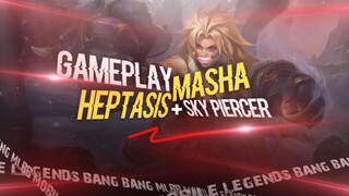 MLBB Nyoba Masha heptasis+skypiercer, masih bisa obrak Abrik musuh