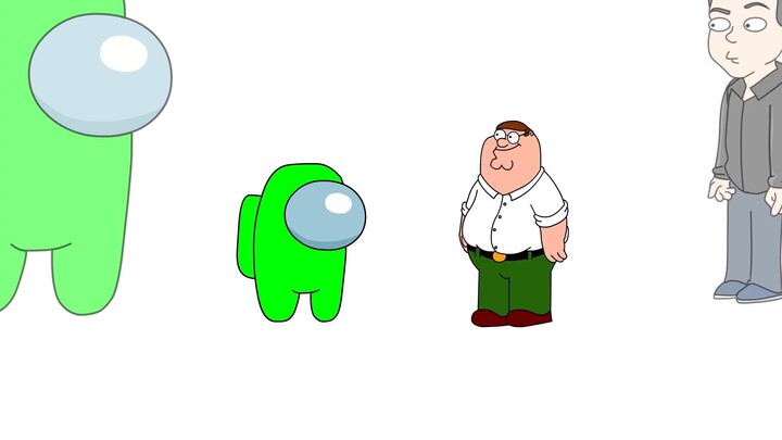 Mini Crewmate Kills 6 Family Guy Characters | AMONG US Animation
