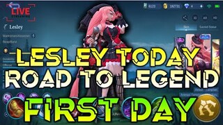 🔴 LESLEY ROAD TO LEGEND TODAY MLBB