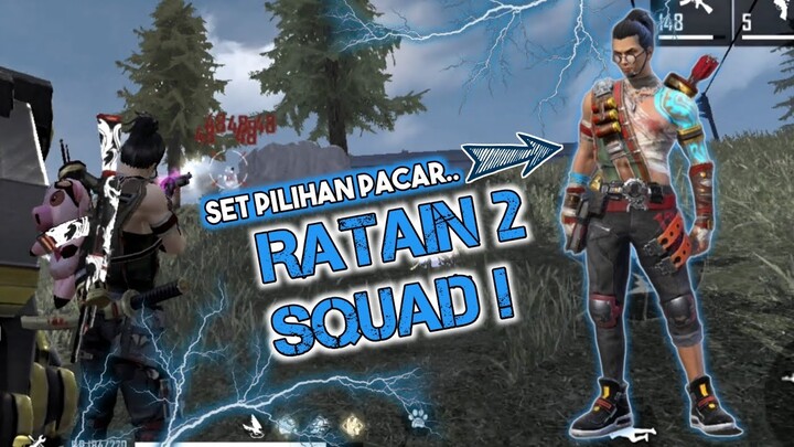 DITINGGAL SENDIRIAN MALAH RATAIN 2 SQUAD! - FREE FIRE