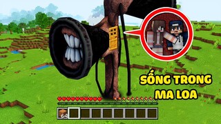 bqThanh Và Ốc Thử Thách Khám Phá Bên Trong QUỶ ĐẦU LOA Có Gì ở Minecraft ? Sinh Tồn Trong MA LOA 😱